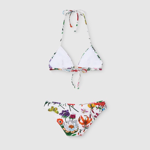 Printed sparkling jersey bikini