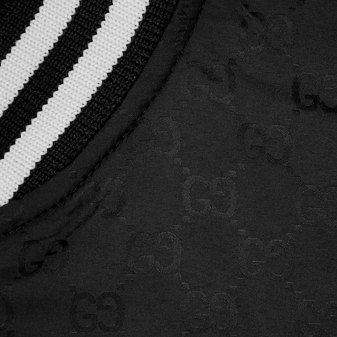 Veste zippée réversible en sergé de nylon