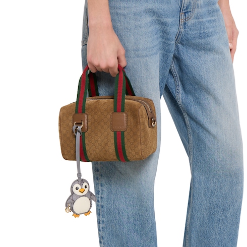 Penguin-shaped bag charm