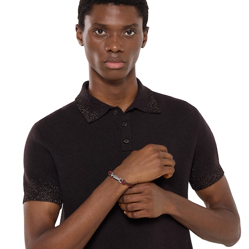 Geflochtenes Armband mit Kolbendetail