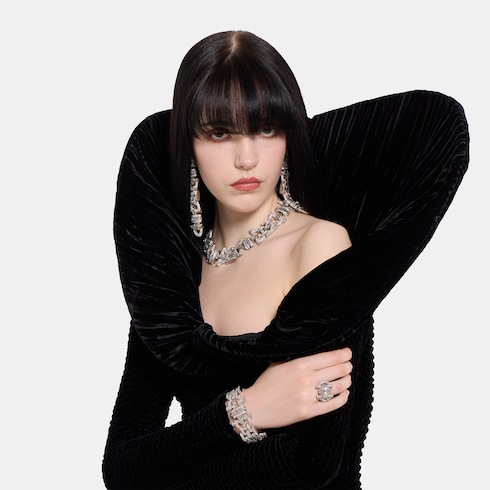 Anillo Gucci Staffa con cristales