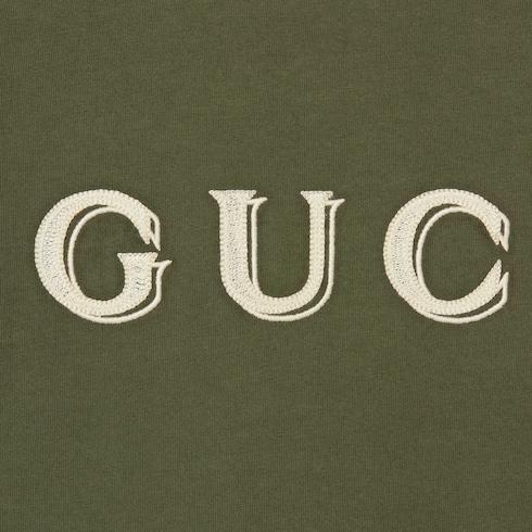 Cotton jersey T-shirt with embroidery