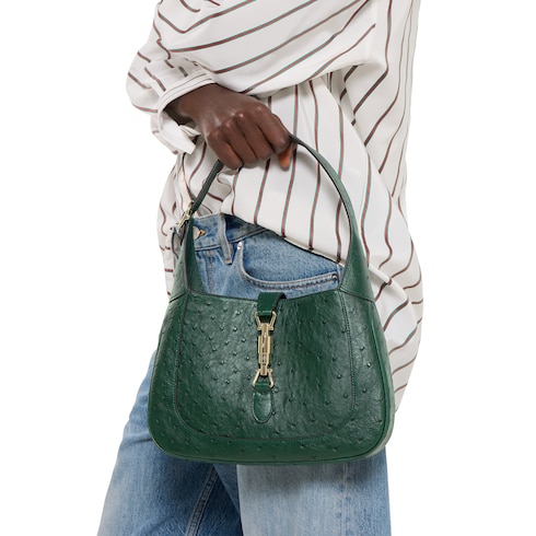 Gucci Jackie 1961 ostrich medium bag