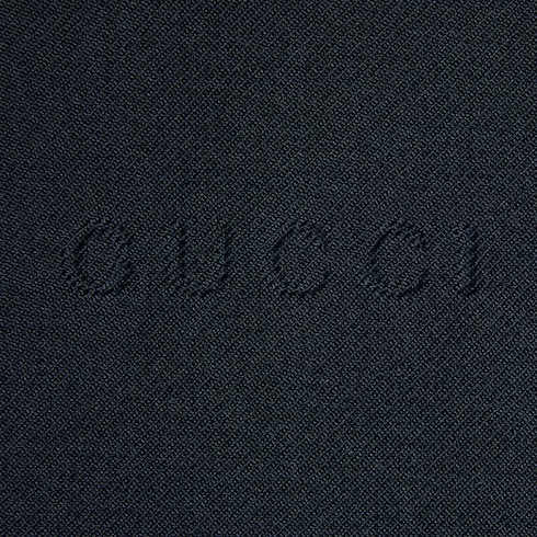 Chaqueta de sarga con cremallera y logo