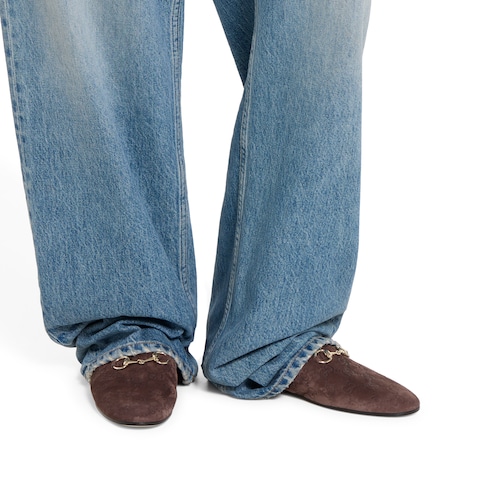 女士饰马衔扣穆勒鞋