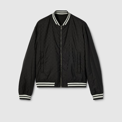 Wendbare Jacke aus Nylontwill mit Reißverschluss