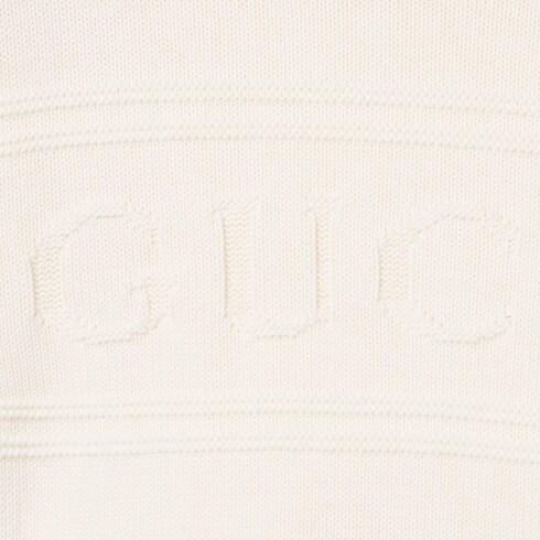 Knit cotton wool jumper with intarsia