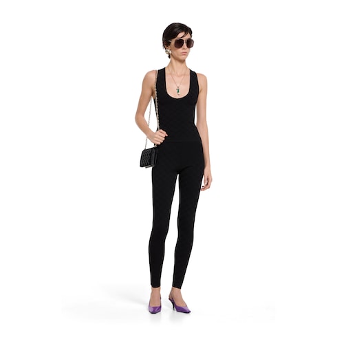 Débardeur en jacquard GG élastique 