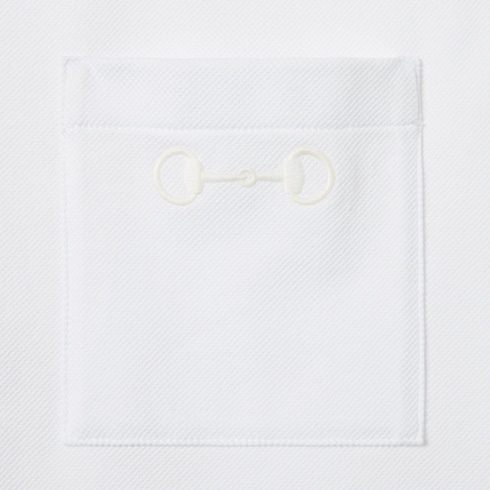 T-shirt in piquet di cotone con ricamo