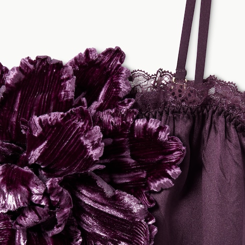 Robe en satin de soie