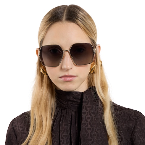 Sonnenbrille mit ovalem Rahmen