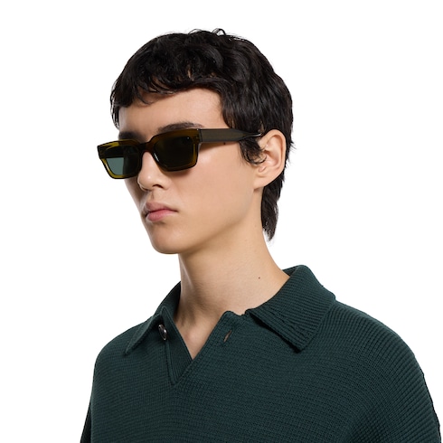 Rectangular frame sunglasses
