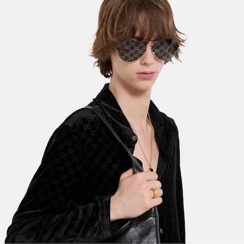 GG motif signet ring