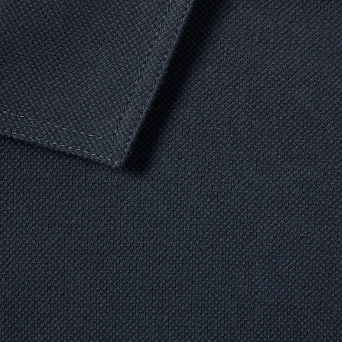 Polo en piqué de coton avec broderie