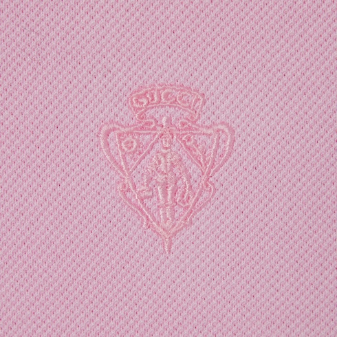 Polo en piqué de coton avec broderie