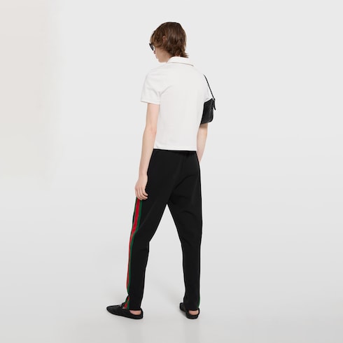 Poloshirt aus Baumwoll-Piqué mit Stickerei