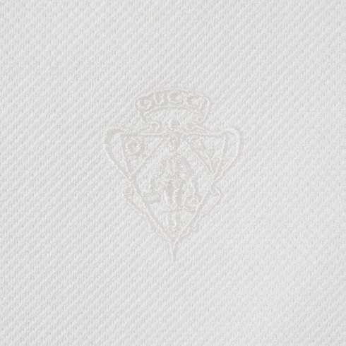 Polo in piquet di cotone con ricamo