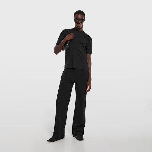 Soft rayon jersey T-shirt with embroidery