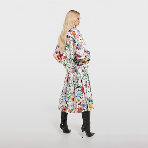 เสื้อแจ็คเก็ต Printed quilted twill jacket