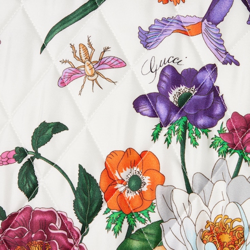 Jacke aus gestepptem Twill mit Print