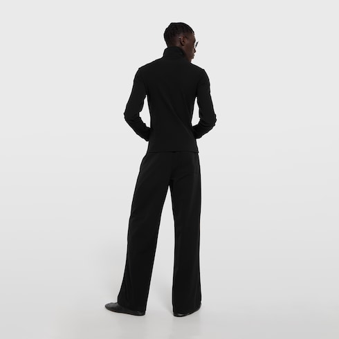 Stretch nylon gabardine zip jacket