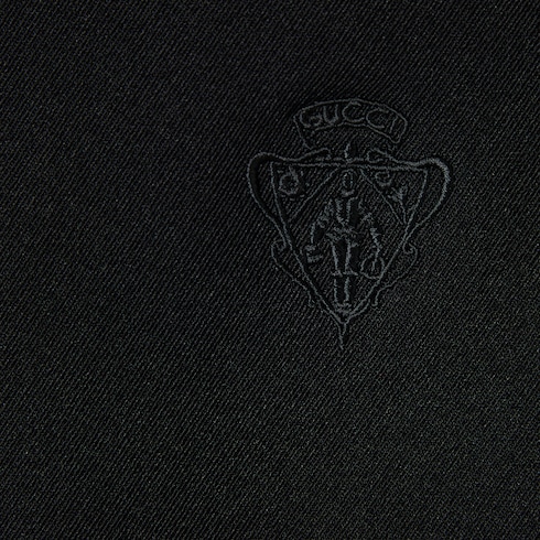 Stretch nylon gabardine zip jacket