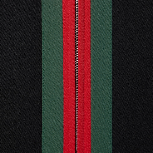 Jacke aus Stretch-Nylon mit Reißverschluss und Web