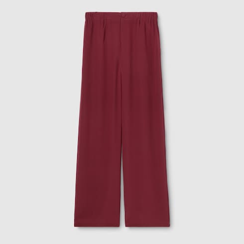 Pantalon en crêpe de Chine en soie