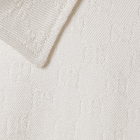 Hemd aus GG Baumwolldenim-Jacquard