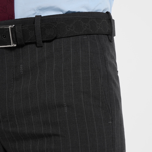 Hose aus Wolle mit Gucci Nadelstreifen