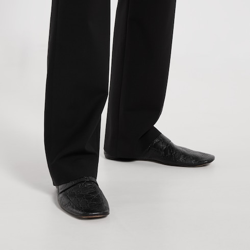 Mocasín con GG en relieve para hombre