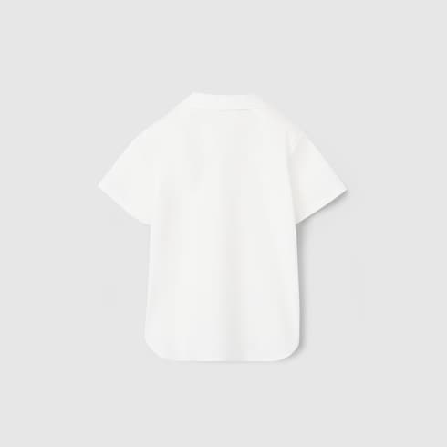 Camisa de popelina de algodón para bebé