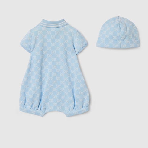 Set regalo neonato da due pezzi in cotone GG