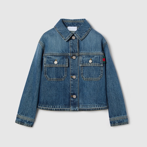 Children's bleached denim jacket