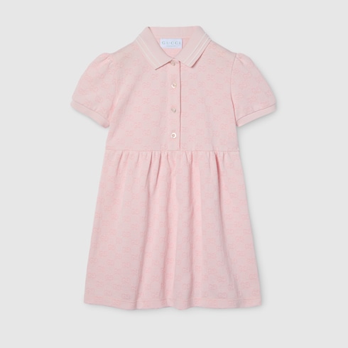 Vestido infantil de algodón con GG