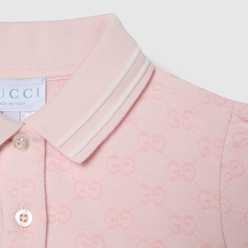 Vestido infantil de algodón con GG
