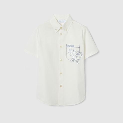 Chemise pour enfant en popeline de coton