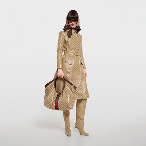 حقيبة اليد الواسعة Gucci Giglio كبيرة الحجم