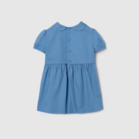 Baby cotton dress with embroidery