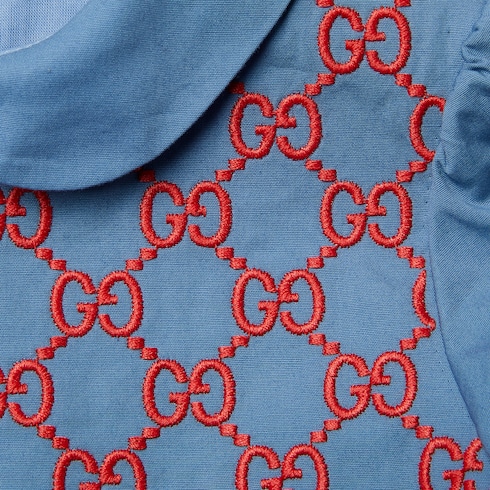 Baby cotton dress with embroidery