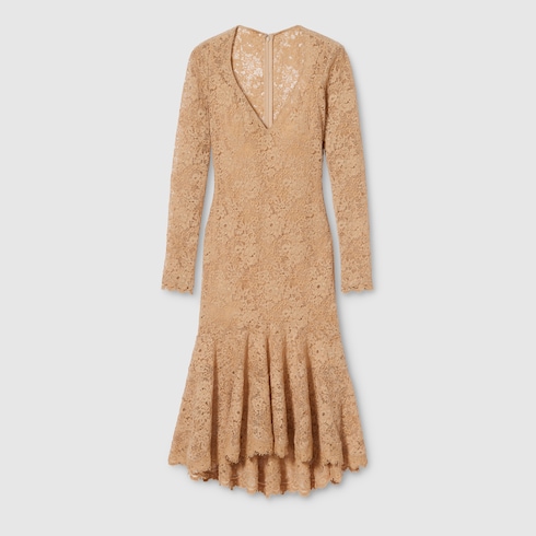 GG flower stretch lace dress