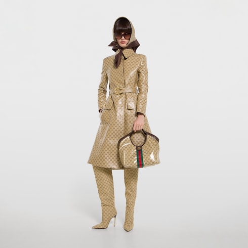 Borsa shopping Gucci Giglio misura piccola