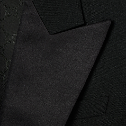 Anzug aus leichtem Woll-Mohair-Canvas