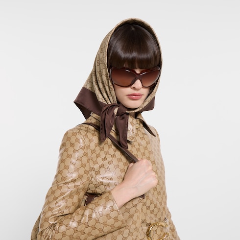 Cerchietto in twill di seta con stampa