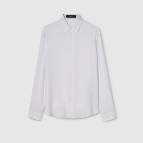 GG silk jacquard shirt