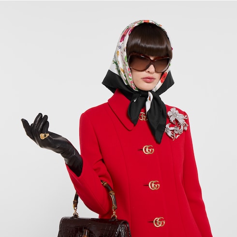 Bandeau en soie à imprimé