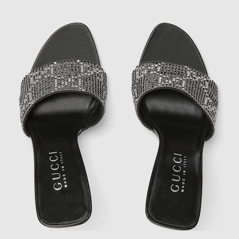 Women's crystal Bombshell slide sandal