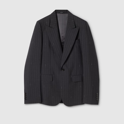 Gucci pinstripe wool jacket