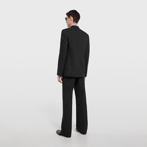 Single-breasted GG wool jacket