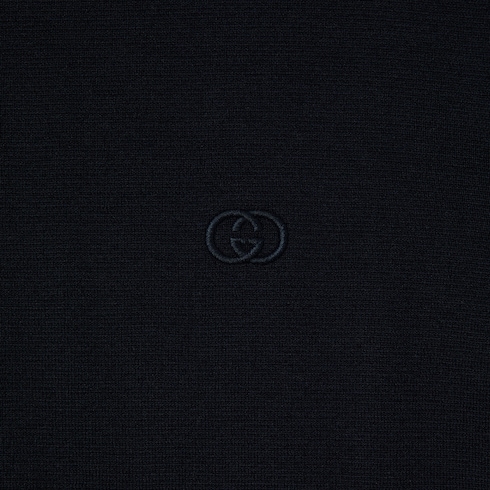 T-shirt en coton et soie avec broderie